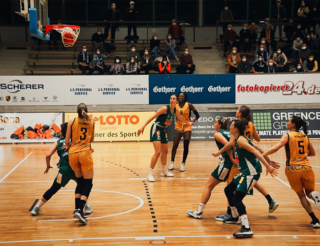 basketball game stadium view